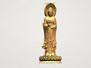 avalokitesvara buddha - standing three faces 02 3D Print Model