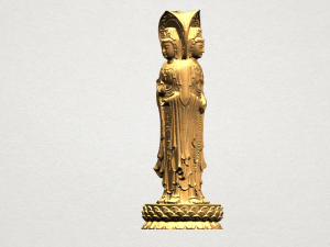 avalokitesvara buddha - standing three faces 02 3Dプリントモデル