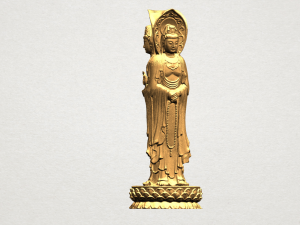 avalokitesvara buddha - standing three faces 02 3Dプリントモデル