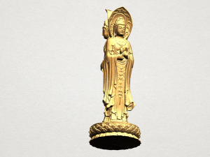 avalokitesvara buddha - standing three faces 02 3Dプリントモデル