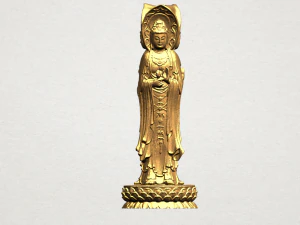 avalokitesvara buddha with lotus leave 01 3D Print Model
