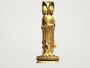 avalokitesvara buddha with lotus leave 01 3D Print Model
