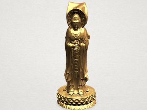 avalokitesvara buddha with lotus leave 01 3Dプリントモデル
