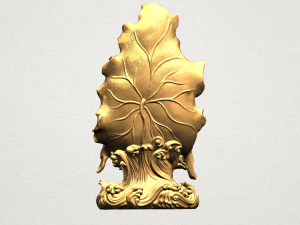 avalokitesvara buddha with lotus leave 02 3Dプリントモデル