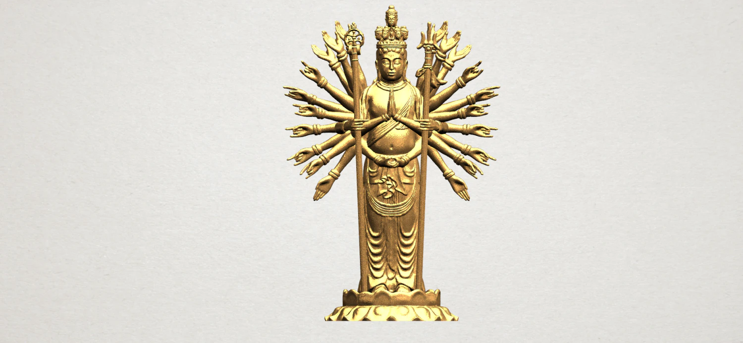 avalokitesvara bodhisattva multi hand 02 3D Print Model .c4d .max .obj .3ds .fbx .stl .blend