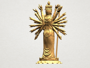 avalokitesvara bodhisattva multi hand 02 3D Baskı Modeli