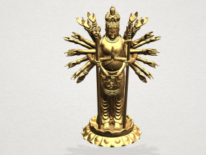 avalokitesvara bodhisattva multi hand 02 3D Baskı Modeli