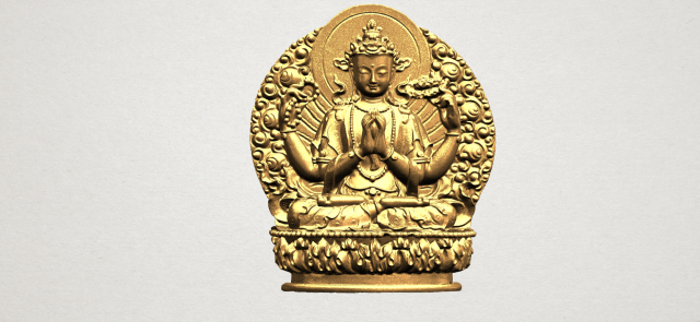 avalokitesvara buddha multi hand 03 3D 프린트 모델 .c4d .max .obj .3ds .fbx .stl .blend 