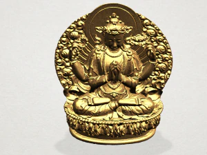 avalokitesvara buddha multi hand 03 3D Print Model