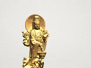 avalokitesvara buddha with fish 02 3D Print Model