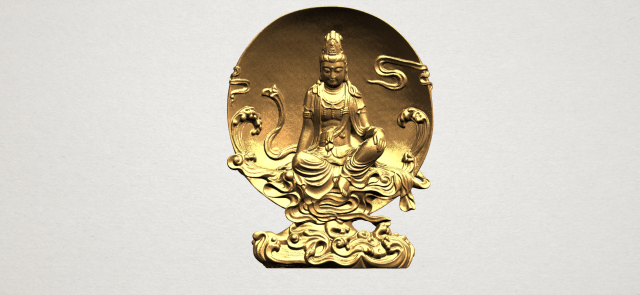 avalokitesvara buddha moon background 3D 프린트 모델 .c4d .max .obj .3ds .fbx .stl .blend 