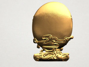 avalokitesvara buddha moon background 3D Print Model