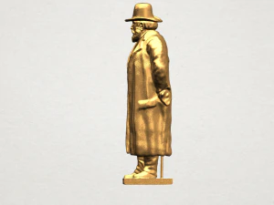 sculpture of a man 02 3D Print Model