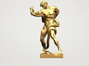 fighting with snake 3D Print Model