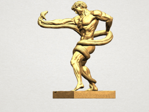 fighting with snake Modelo de impresión 3D