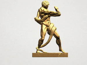 fighting with snake 3D Print Model