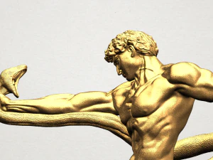 fighting with snake 3D Print Model