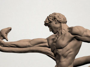 fighting with snake 3D Print Model