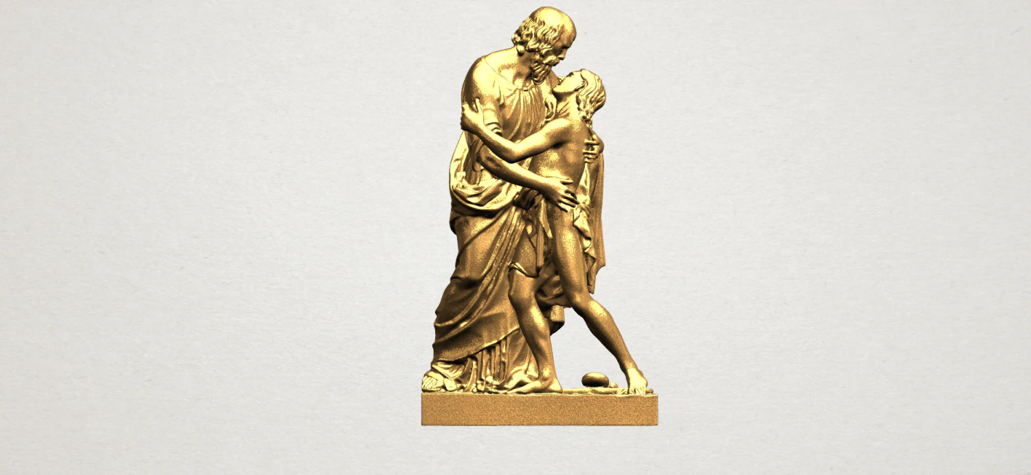 father and son 3D Print Model .c4d .max .obj .3ds .fbx .stl .blend