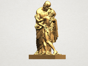 father and son 3D-Druckmodell