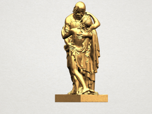 father and son 3D-Druckmodell