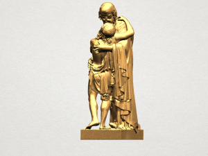 father and son 3D-Druckmodell