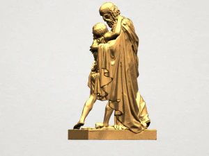 father and son 3D Print Model