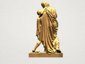 father and son 3D-Druckmodell