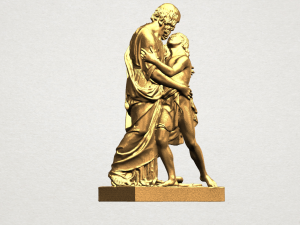 father and son 3D-Druckmodell