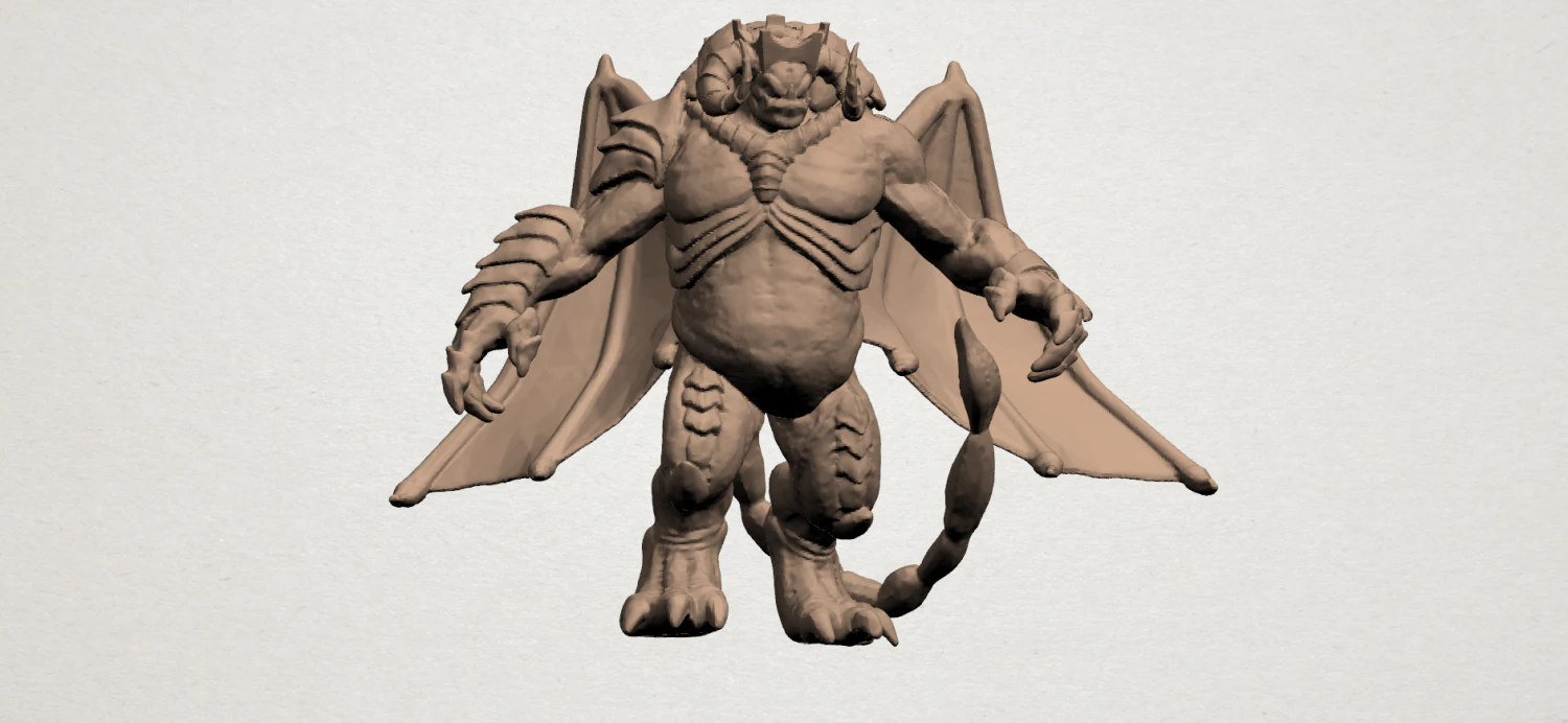 monster 01 3D Print Model .c4d .max .obj .3ds .fbx .stl .blend 
