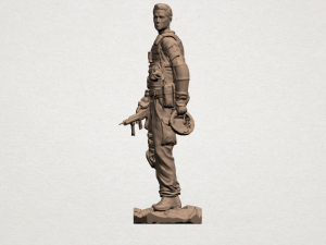 american soldier Model Cetak 3D