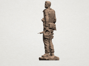 american soldier Model Cetak 3D
