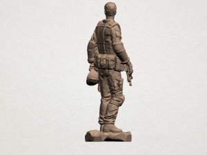 american soldier Model Cetak 3D