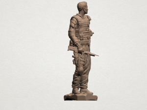 american soldier Model Cetak 3D