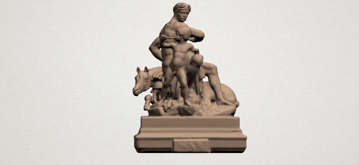 father and son 02 3D Print Model .c4d .max .obj .3ds .fbx .stl .blend 