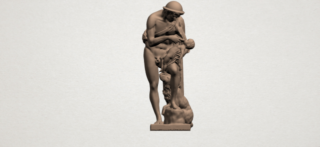 father and son 03 3Dプリントモデル .c4d .max .obj .3ds .fbx .stl .blend 