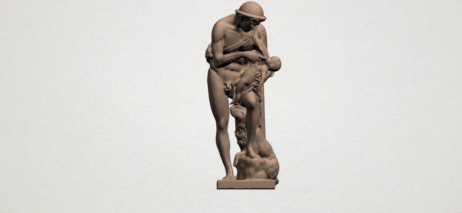 father and son 03 3D Print Model .c4d .max .obj .3ds .fbx .stl .blend 