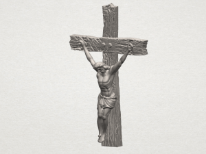 jesus with cross 01 3D Print Model