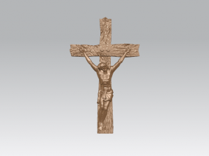 jesus with cross 01 3Dプリントモデル