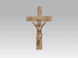 jesus with cross 01 3D Print Model