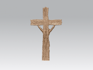 jesus with cross 01 3Dプリントモデル