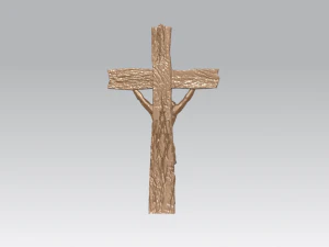 jesus with cross 01 3D Print Model