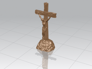 jesus with cross 02 3Dプリントモデル