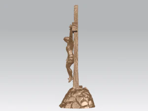 jesus with cross 02 3D Print Model
