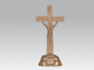 jesus with cross 02 3Dプリントモデル