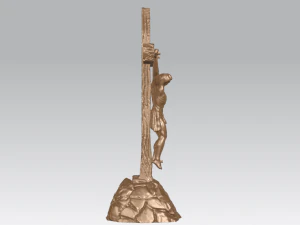 jesus with cross 02 3D Print Model