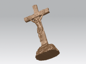 jesus with cross 02 3Dプリントモデル