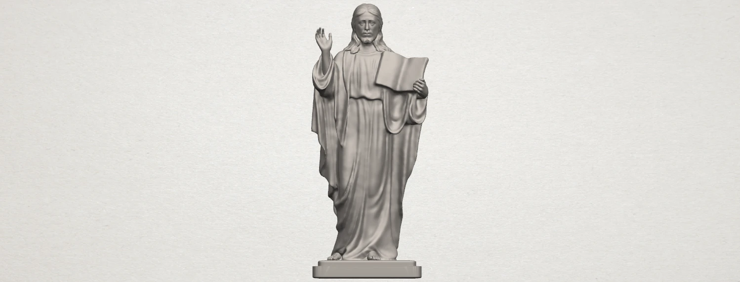 jesus 05 3D Print Model .c4d .max .obj .3ds .fbx .stl .blend 