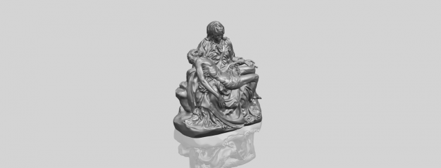 la pieta Model Cetak 3D .c4d .max .obj .3ds .fbx .stl .blend 