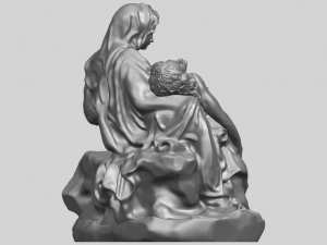 la pieta Model Cetak 3D